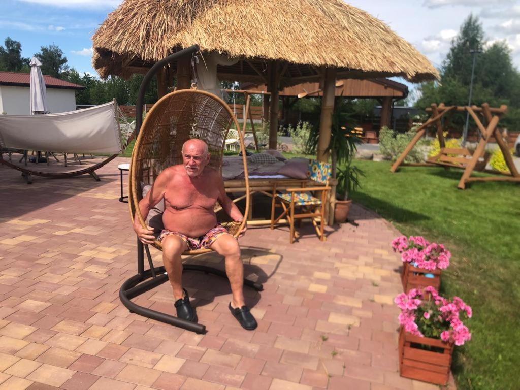 Czapla Stare Sady Panzió Mikołajki Kültér fotó